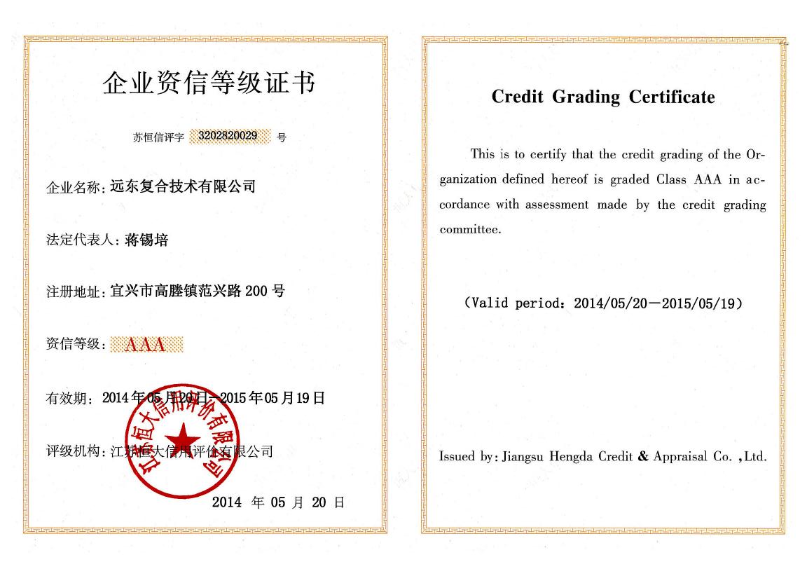 ��ҵ���ŵȼ�֤��